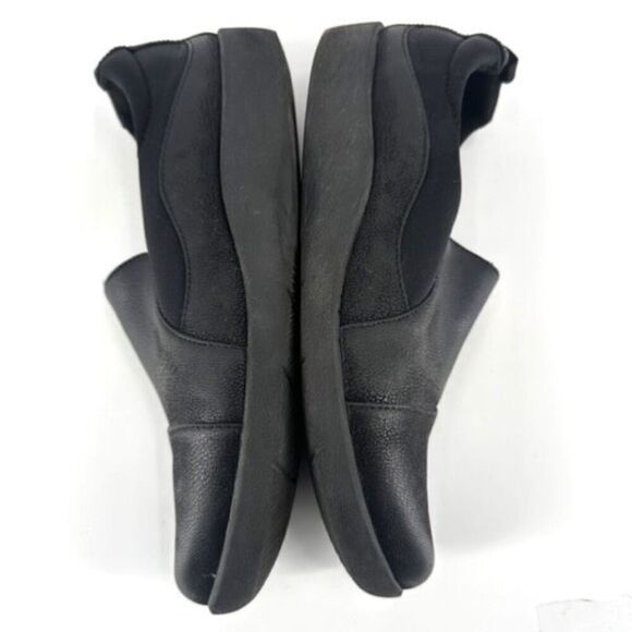 Clarks Sillian Holly black‎ flats slip on shoes Cloudsteppers size 7.5 - Picture 6 of 12